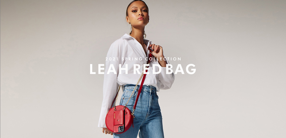2021 SPRING COLLECTION - LEAH RED BAG