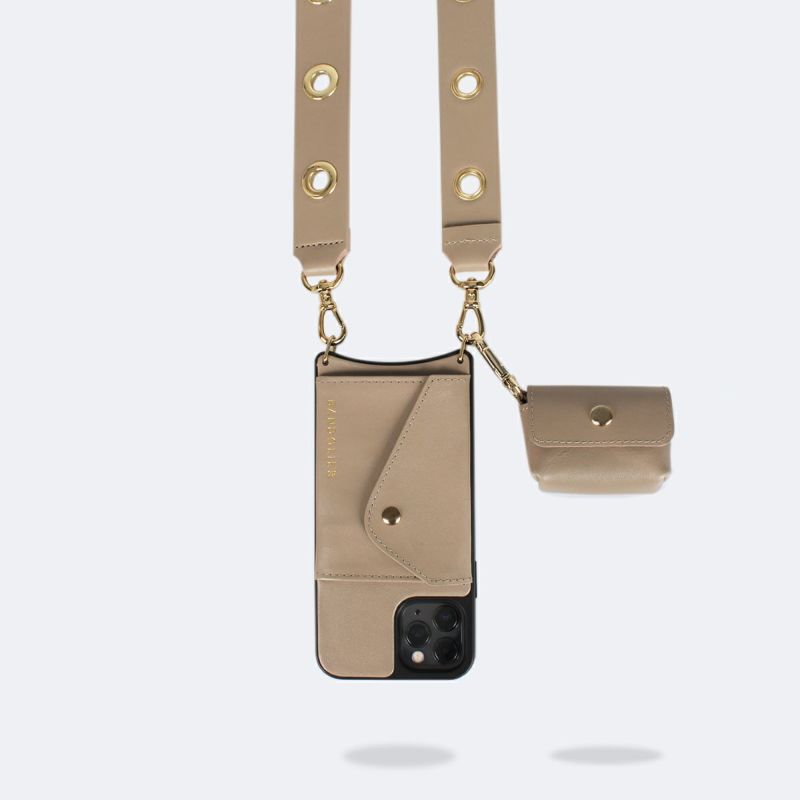AirPods Pro POUCH GREY TAUPE エアーポッズ プロ ポーチ グレー トープ