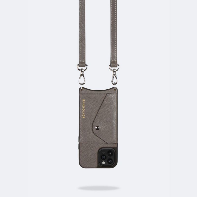 【iPhone 12 Pro Max】LENA SIDE SLOT MTSILVER レナ サイドスロット メタリックシルバー
