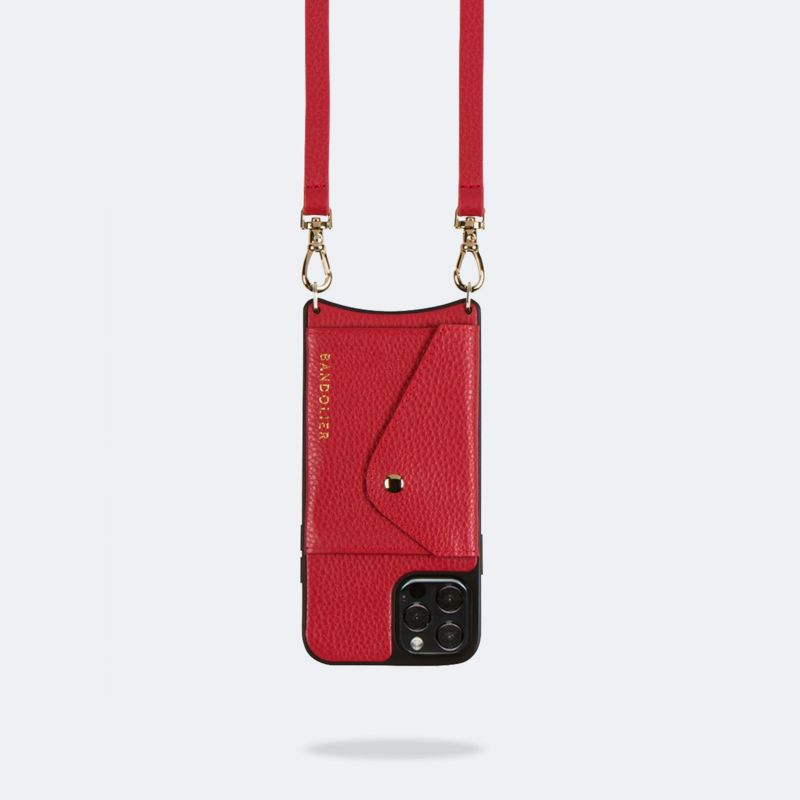 【iPhone 13 Pro Max】DONNA SIDE SLOT RED ドナ サイドスロット レッド