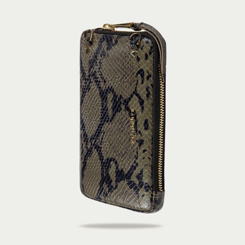 EXPANDED BROWN SNAKE POUCH エキスパンデッド ブラウンスネーク ポーチ