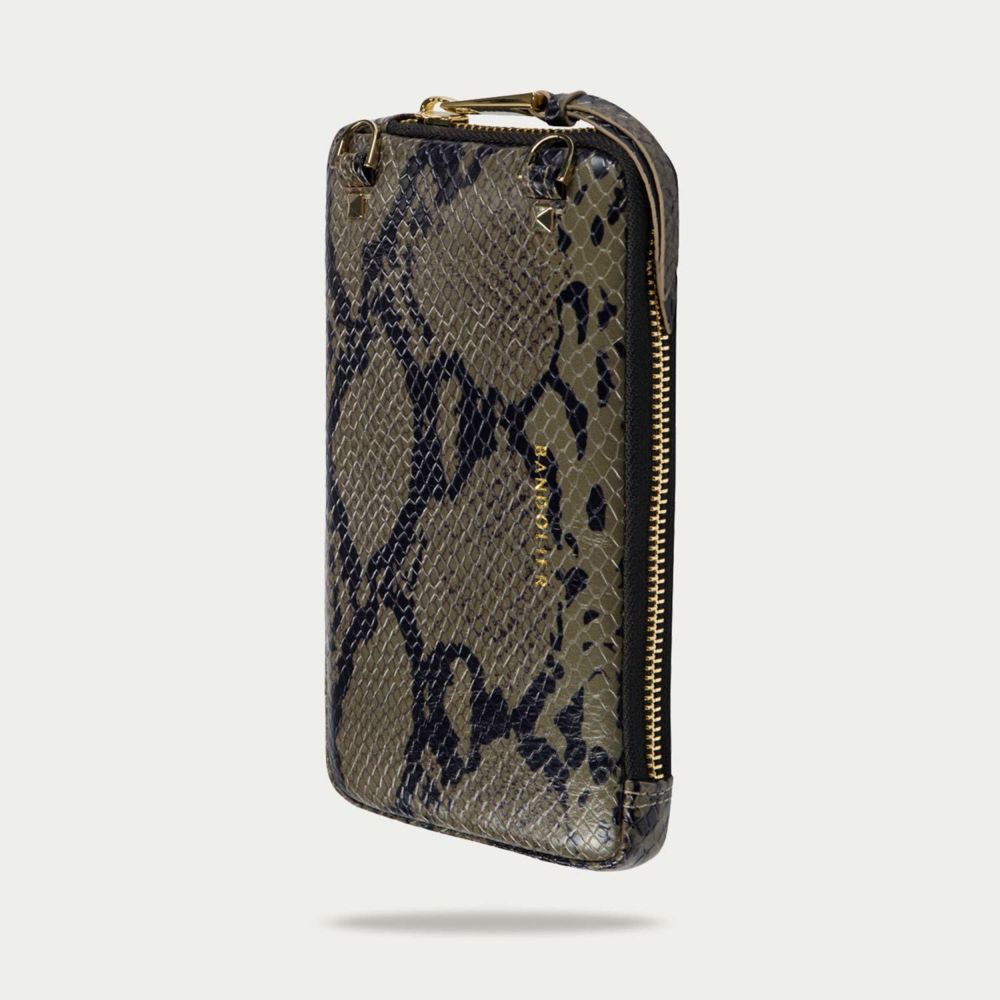 EXPANDED BROWN SNAKE POUCH エキスパンデッド ブラウンスネーク ポーチ