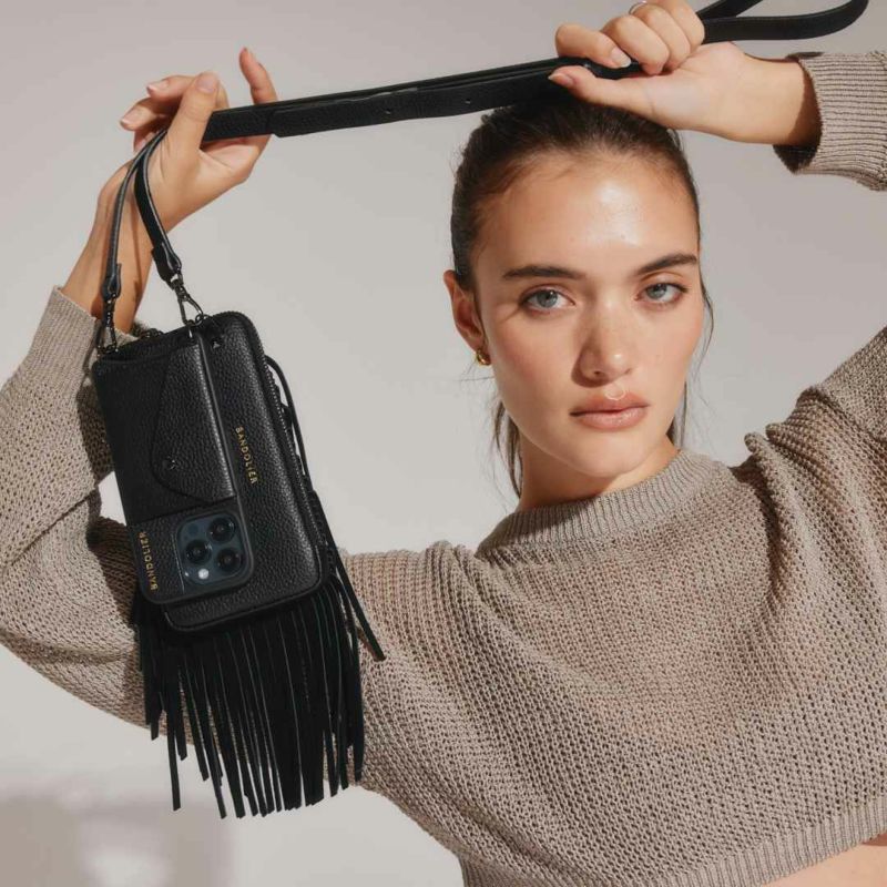 EXPANDED FRINGE POUCH BLACK エキスパンデット フリンジ ポーチ