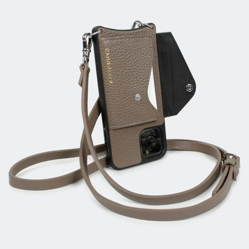 すぐ届く!日本限定 DONNA SIDE SLOT iPhone ケース【BANDOLIER】 15 Series】DONNA SIDE SLOT GRAY CROC ドナ サイドスロット