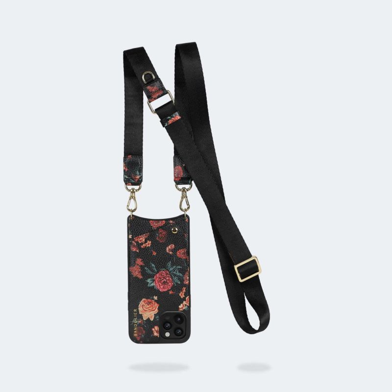 AirPods 3 POUCH BLACK FLORAL エアーポッズ 3 ポーチ ブラック