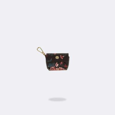 AirPods 3 POUCH BLACK FLORAL エアーポッズ 3 ポーチ ブラック フローラル
