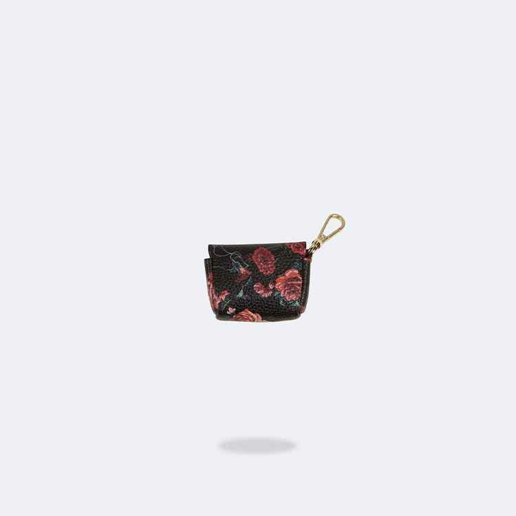 高評価のクリスマスプレゼント エアーポッズ FLORAL BLACK POUCH 3 AirPods 3 ブラック ポーチ スマホアクセサリー