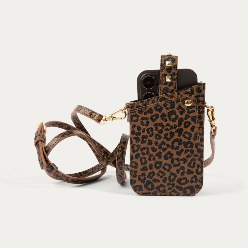 iPhone・Android対応】EMMA PHONE POUCH DARK LEOPARD エマ フォン