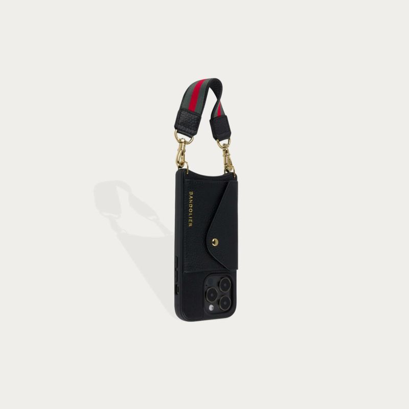 【Bandolier】KIMBERLY ストラップ付スマホケース KIMBERLY BANDOLET STRAP BLACKGOLD キンバリー バンドレット