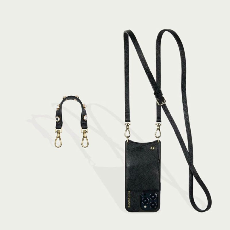新品 バンドリヤー BANDOLIER ストラップiPhoneケース ゴールド 小物 