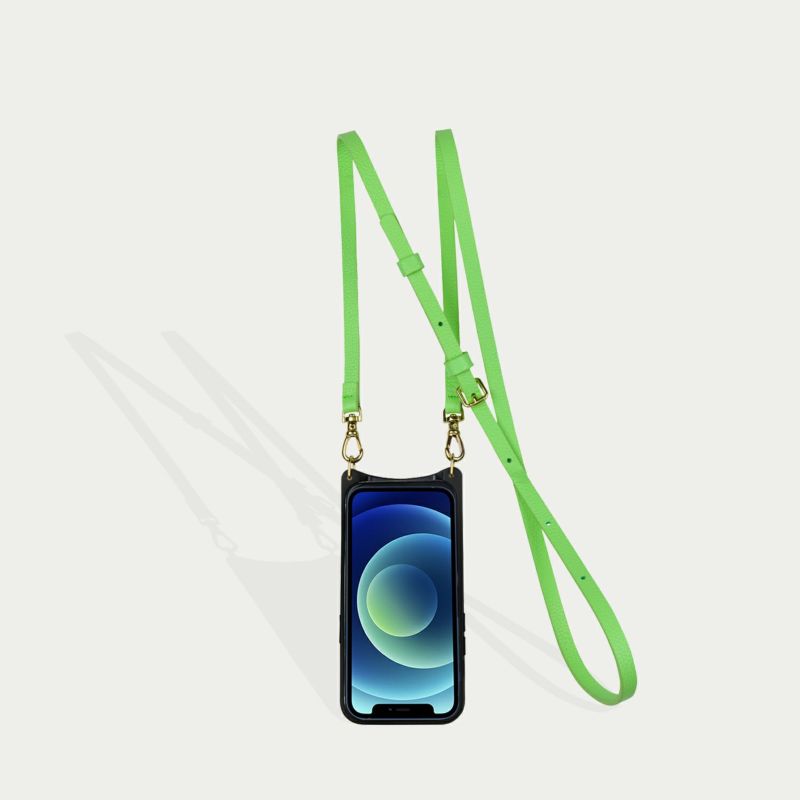新色☆ネオンカラー【BANDOLIER】DONNA NEON スマホケース 14 Series】 DONNA SIDE SLOT NEON GREEN ドナ サイドスロット