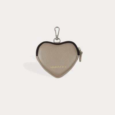 MINI HEART POUCH GREIGE ミニハート ポーチ グレージュ