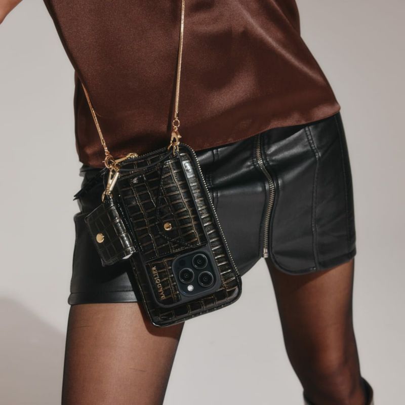 AirPods Pro POUCH CROC BLACK エアーポッズ プロ ポーチ クロック