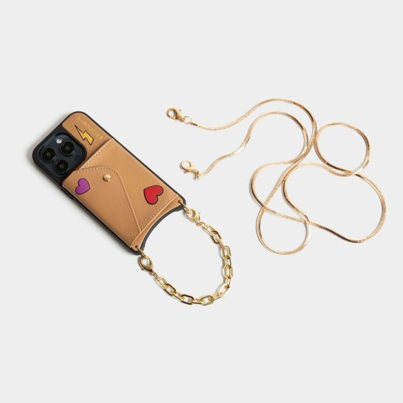 ◆完売必須◆【Bandolier】★iPhoneケース★ GIA CHROME Gia Chrome Crossbody Phone Case - Chrome Gold/Gold – Bandolier