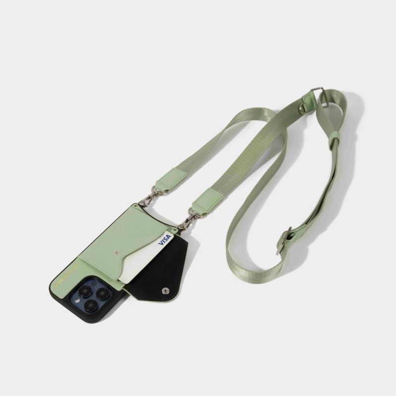 Bandolier★ボビーストラップ 調節可能なクロスボディ★BOBBY 15 Series】BOBBY SIDE SLOT PASTEL GREEN ボビー サイド
