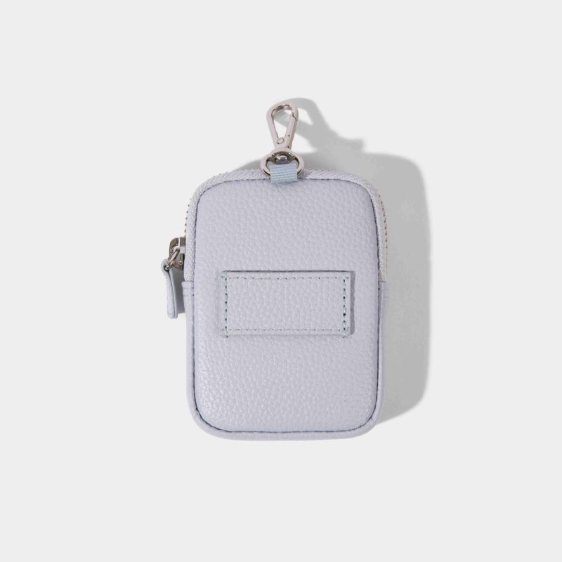 KEY ZIP POUCH PASTEL BLUE キー ジップ ポーチ パステルブルー