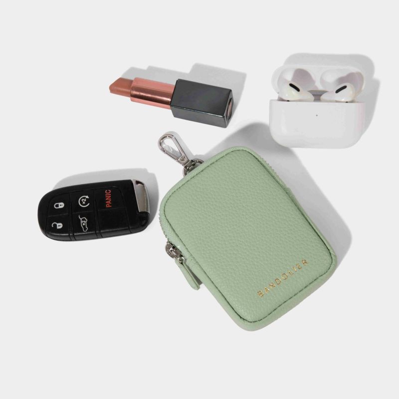 KEY ZIP POUCH PASTEL GREEN キー ジップ ポーチ パステルグリーン