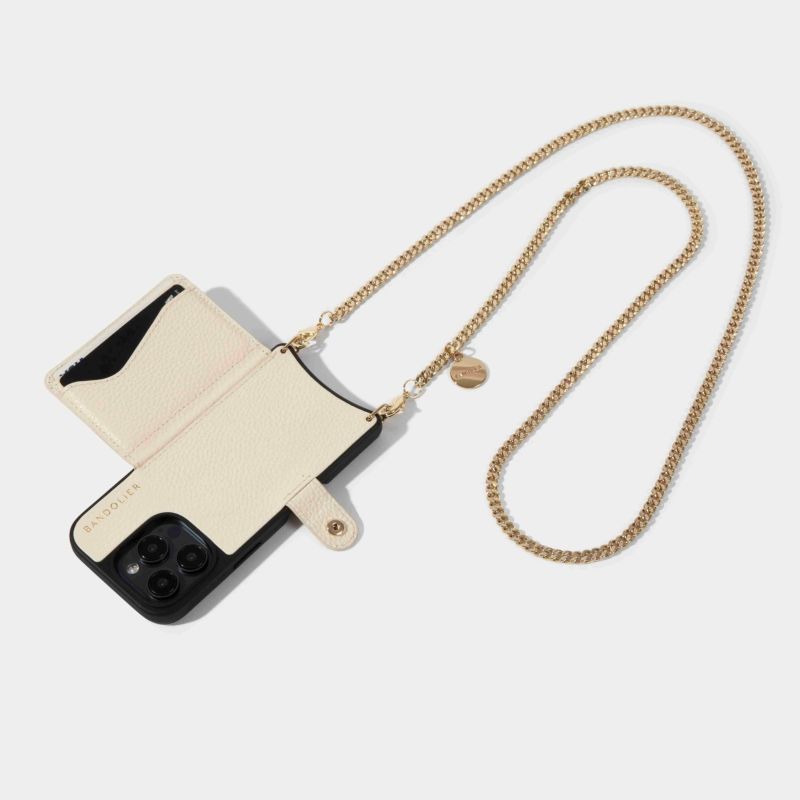 【BANDOLIER】MONA MAGSAFE RED iPhoneケース(16 SERIES! OK) Mona MagSafe Charging Crossbody Bandolier - Red/Gold
