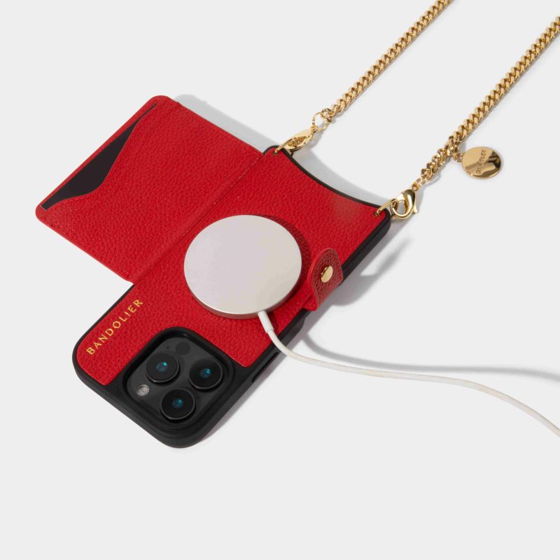 16 Series】MONA STUDDED MAGSAFE RED モナ スタッズ マグセーフ