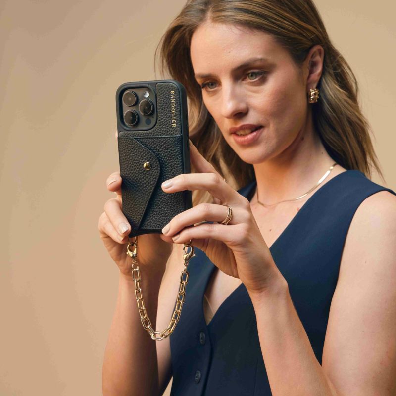 ◆完売必須◆【Bandolier】★iPhoneケース★ GIA CHROME Gia Chrome Crossbody Phone Case - Chrome Gold/Gold – Bandolier