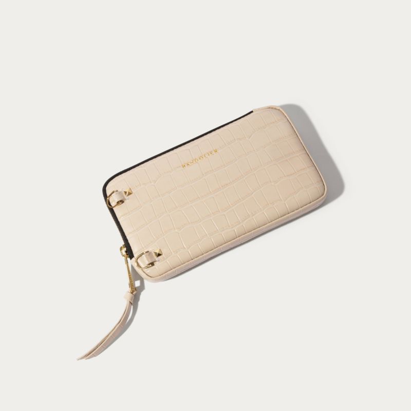 EXPANDED POUCH CROC OAT GOLD エキスパンデッド ポーチ