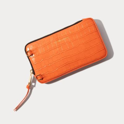 Liila400%　超レアオイル目ゴールド　ポーチ 傷が目立たないエンボスシュリンクの フラワー眼鏡ポーチ - バッグ